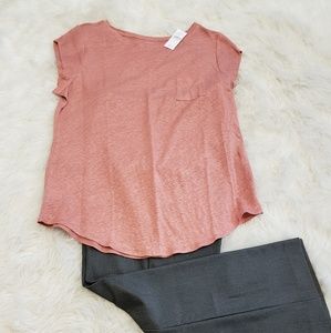 LOFT Linen Tee NWT